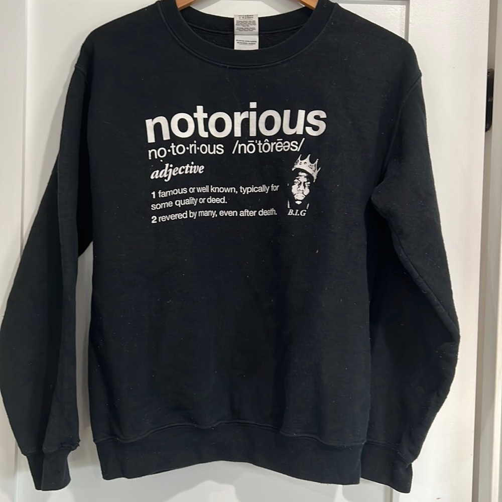 Notorious BIG Black Crewneck Sweatshirt